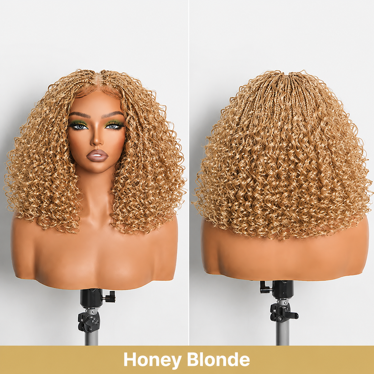 ✨13x6 HD Lace Wig Glueless Wear & Go 12” Boho Braids Water Wave Pre-Cut Lace Wig – Premium Fiber, Beginner Friendly