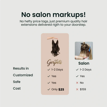 Blonde—High Quality Halo Hair Extensions(Comprising Wavy + Straight)