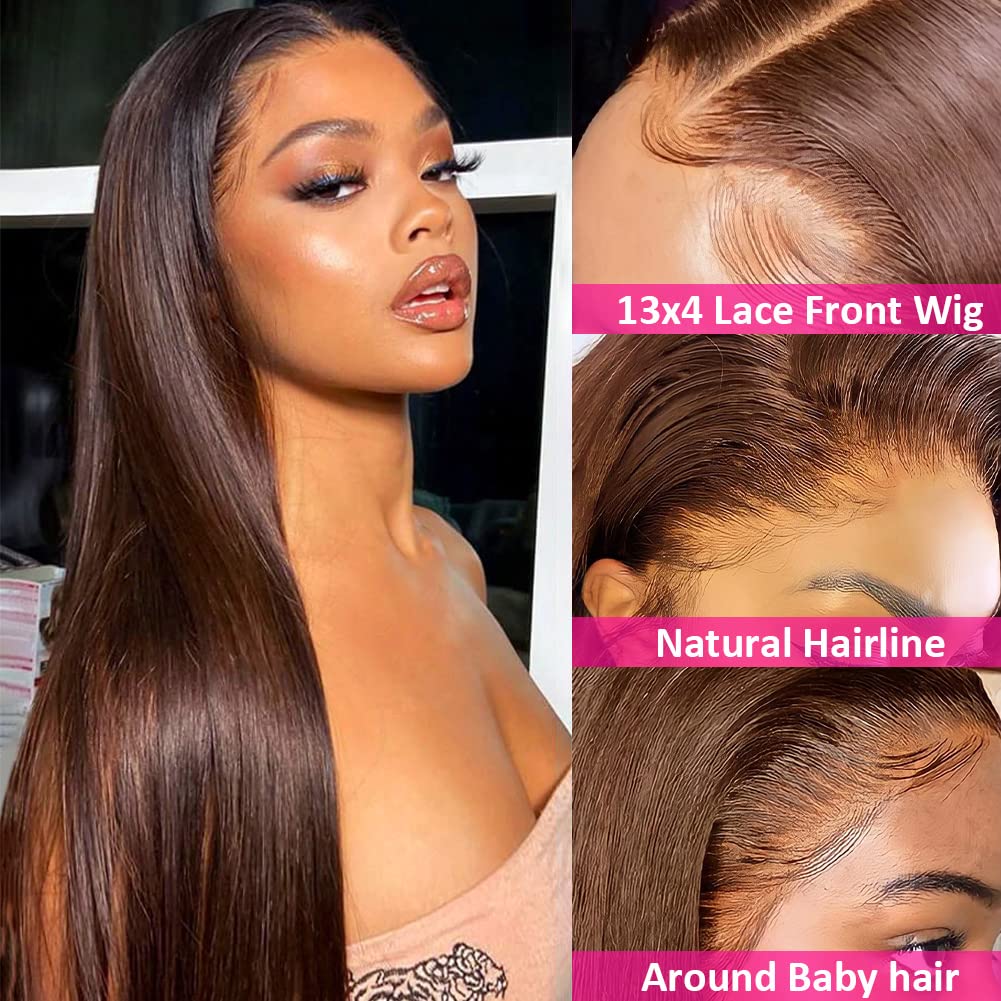 ⚡ Final Hours – Up to 57% Off🌷💥Straight HD Transparent Lace Front Wigs Human Hair