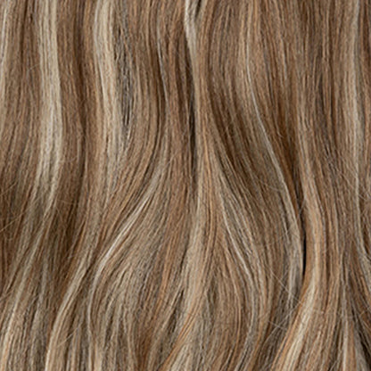 Blonde—High Quality Halo Hair Extensions(Comprising Wavy + Straight)