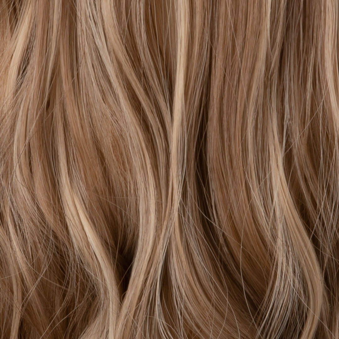 Blonde—High Quality Halo Hair Extensions(Comprising Wavy + Straight)